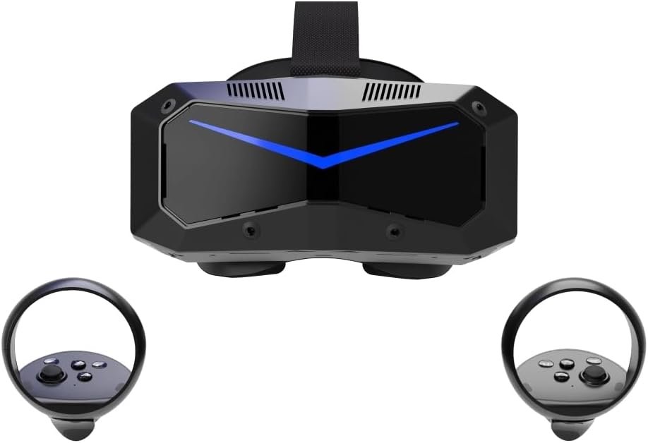 Pimax Crystal Super VR Headset Partial Payment Version –50 PPD & 3840×3840 per Eye, Ultra-Sharp Image, 127° Wide Field of View, Ideal for Flight/Racing sim & VR Games, Connected with PC by Wire.