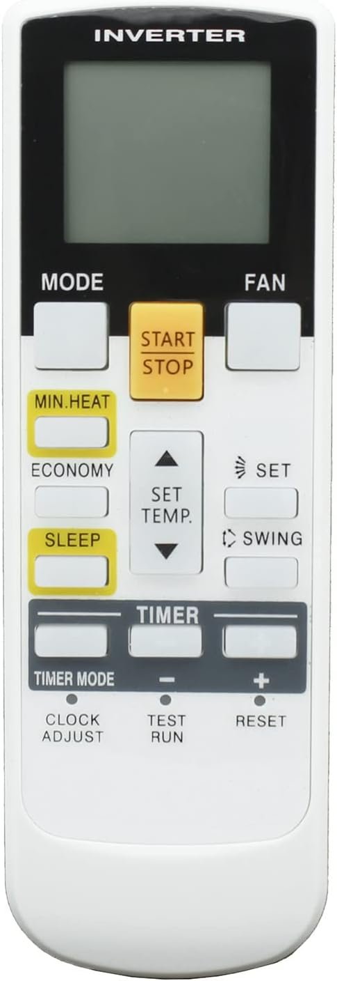 Replacement AR-RAH1U Remote Control for Fujitsu Air Conditioner Also Compatible with AR-RAH1E AR-RAH2E
