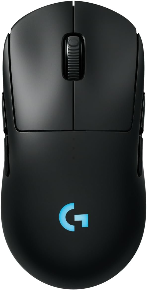 Logitech G PRO 2 Lightspeed Wireless Gaming Mouse, Right- or Left-Handed Mouse with up to 4 Customizable and Switchable Magnetic Side Buttons, 44K DPI Sensor, USB-C Charging, for PC/Mac – Black