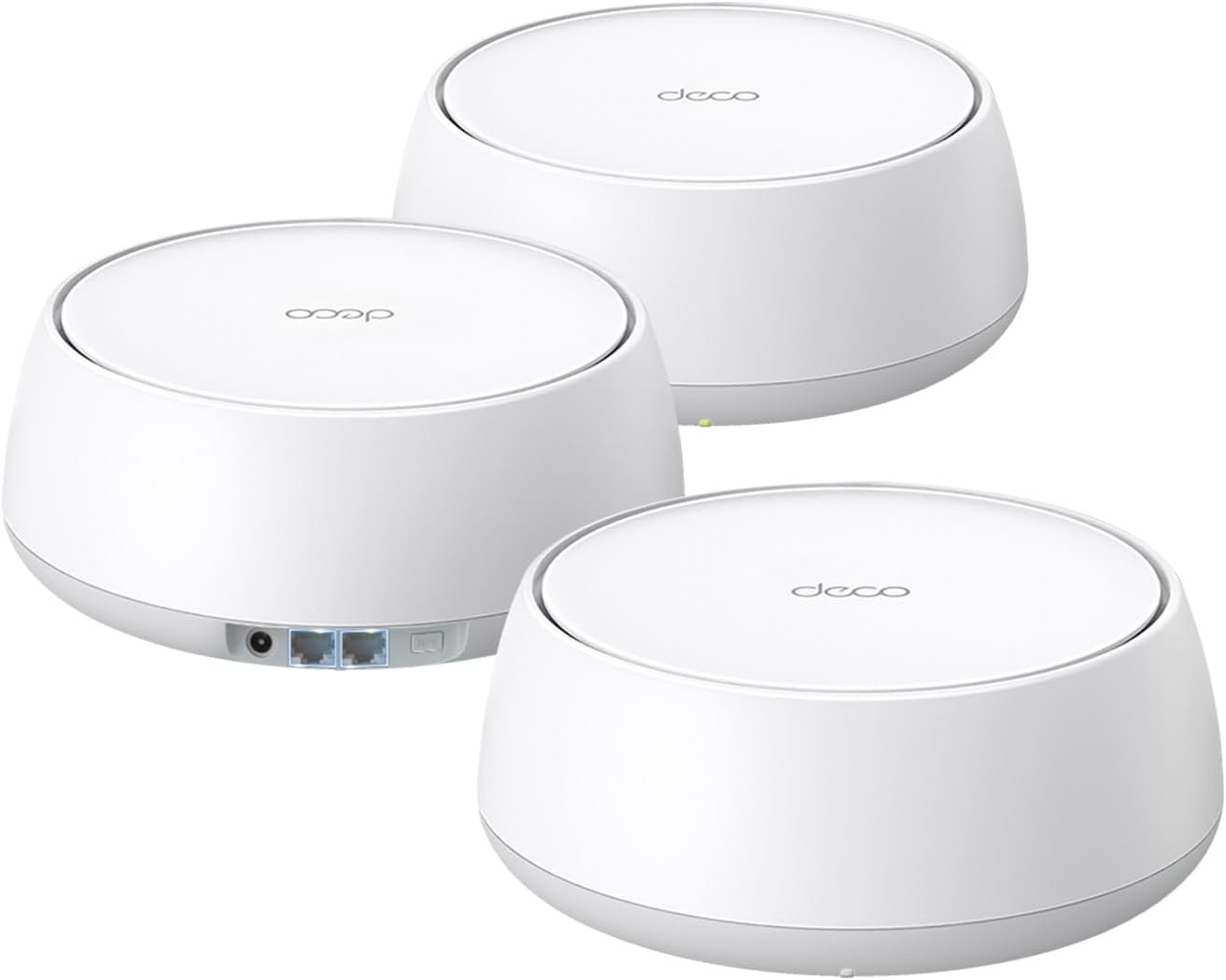 TP-Link Deco BE25 Dual-Band BE5000 WiFi 7 Mesh Wi-Fi System | 4-Stream 5 Gbps, 240 Mhz | Covers up to 6,600 Sq.Ft | 2X 2.5G Ports Wired Backhaul | VPN,MLO, AI-Roaming, HomeShield, 3-Pack