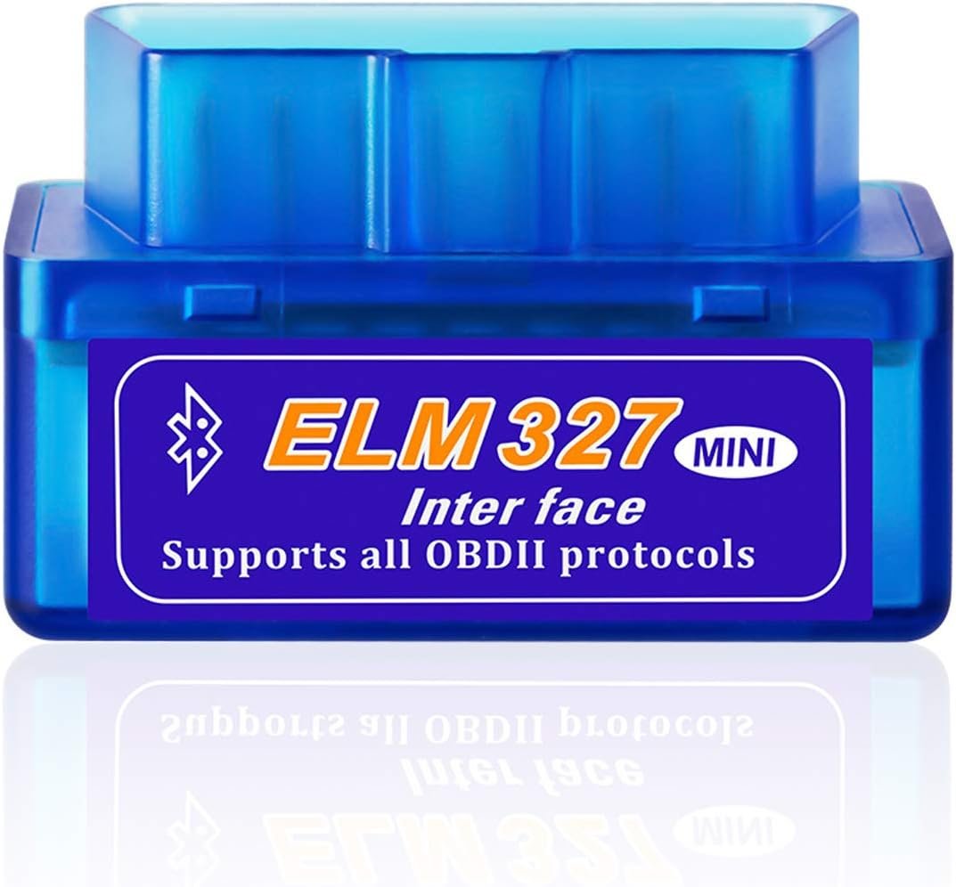 Mini Bluetooth ELM327 OBD2 Car Failure Detector V2.1 Automobile OBD OBDII Code Reader Check Engine Light Diagnostic Scan Tool Suitable for Android Windows Devices Support Torque Pro OBD Fusion