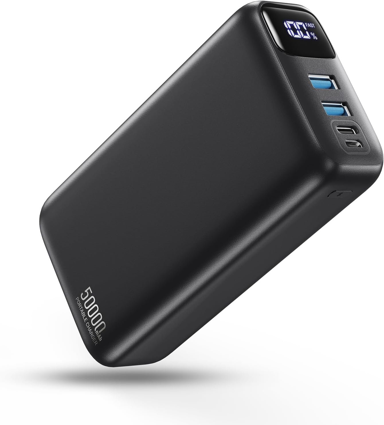 PIFFA 50000mAh Portable Charger Power Bank,22.5W Fast Charging Portable Phone Charge USB-C PQ3.0 QC4.0,LED Display, Battery Pack for iPhone 17/16/15 Pro Samsung Google, for Travel Camping Essential