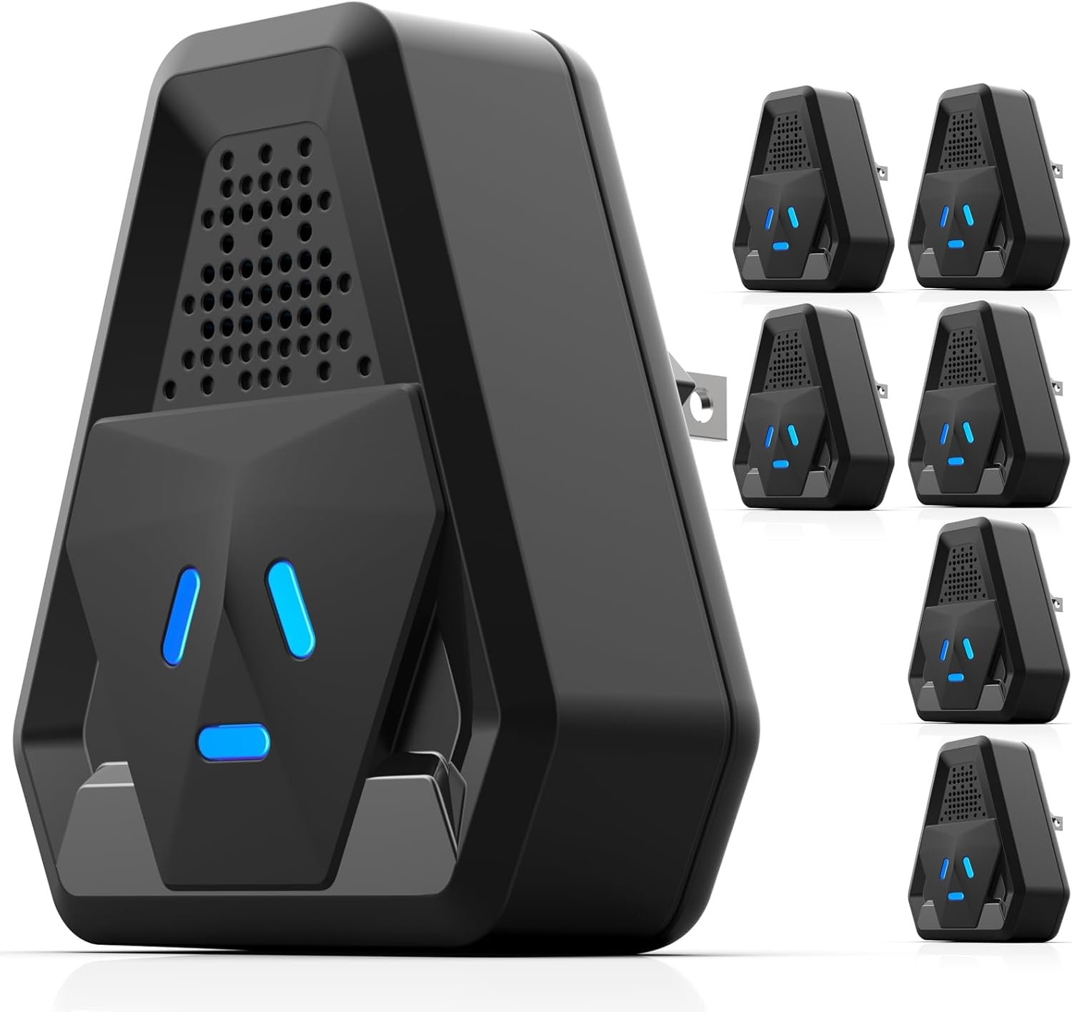 2025 Upgraded Ultrasonic Repeller & Insect Indoor Repeller,Ultrasonic and Repellent for Roach,Rodent,Mouse,Bugs,Mosquito,Mice,Spider,Ant,3 Mode Switching,6 Packs