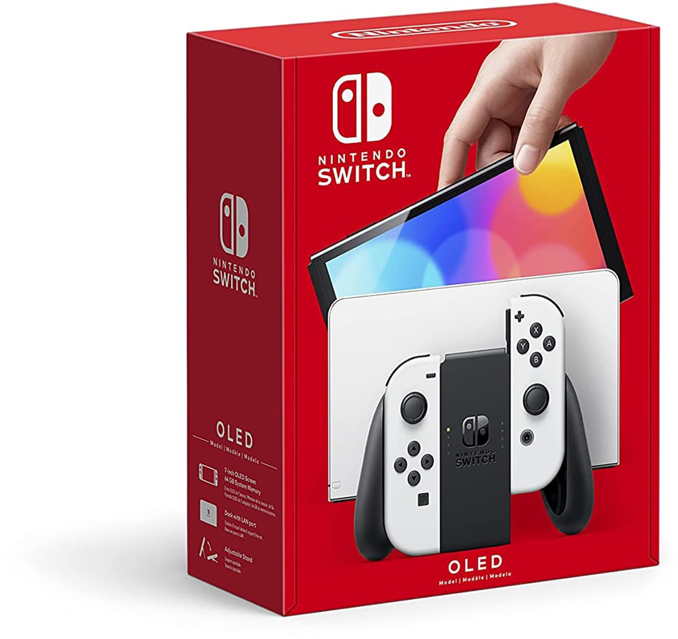 Nintendo Switch – OLED Model w/White Joy-Con