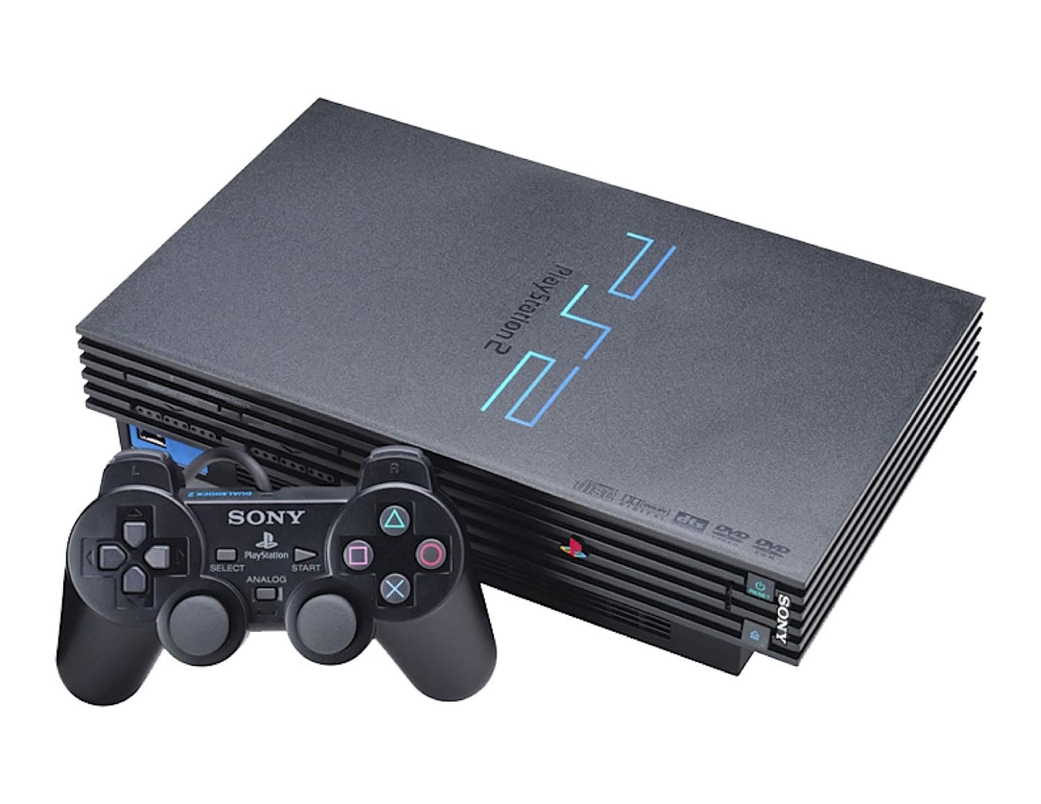 Sony PlayStation 2 Console – Black (Renewed)