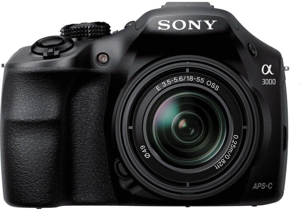 Sony Alpha a3000 ILCE-3000K 20.1 MP Mirrorless Digital Camera – Black – 18-55mm OSS Lens
