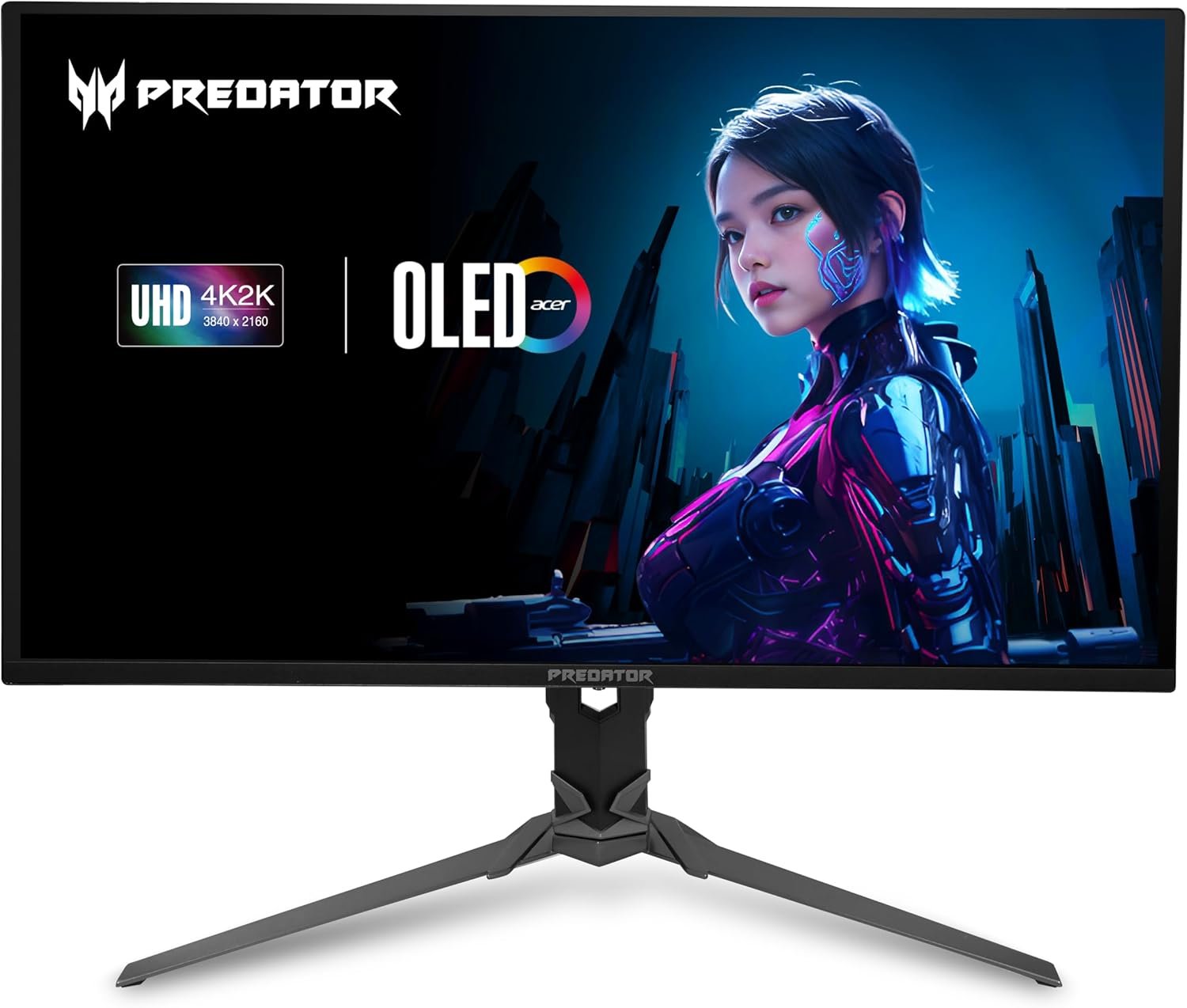 acer Predator Gaming Monitor | 31.5″ UHD 3840 x 2160 OLED | AMD FreeSync Premium Pro | 240Hz | 0.03ms | VESA DisplayHDR True Black 400 | DCI-P3 99% | Display Port 1.4 & 2 x HDMI 2.1 | X32 X2bmiiphx