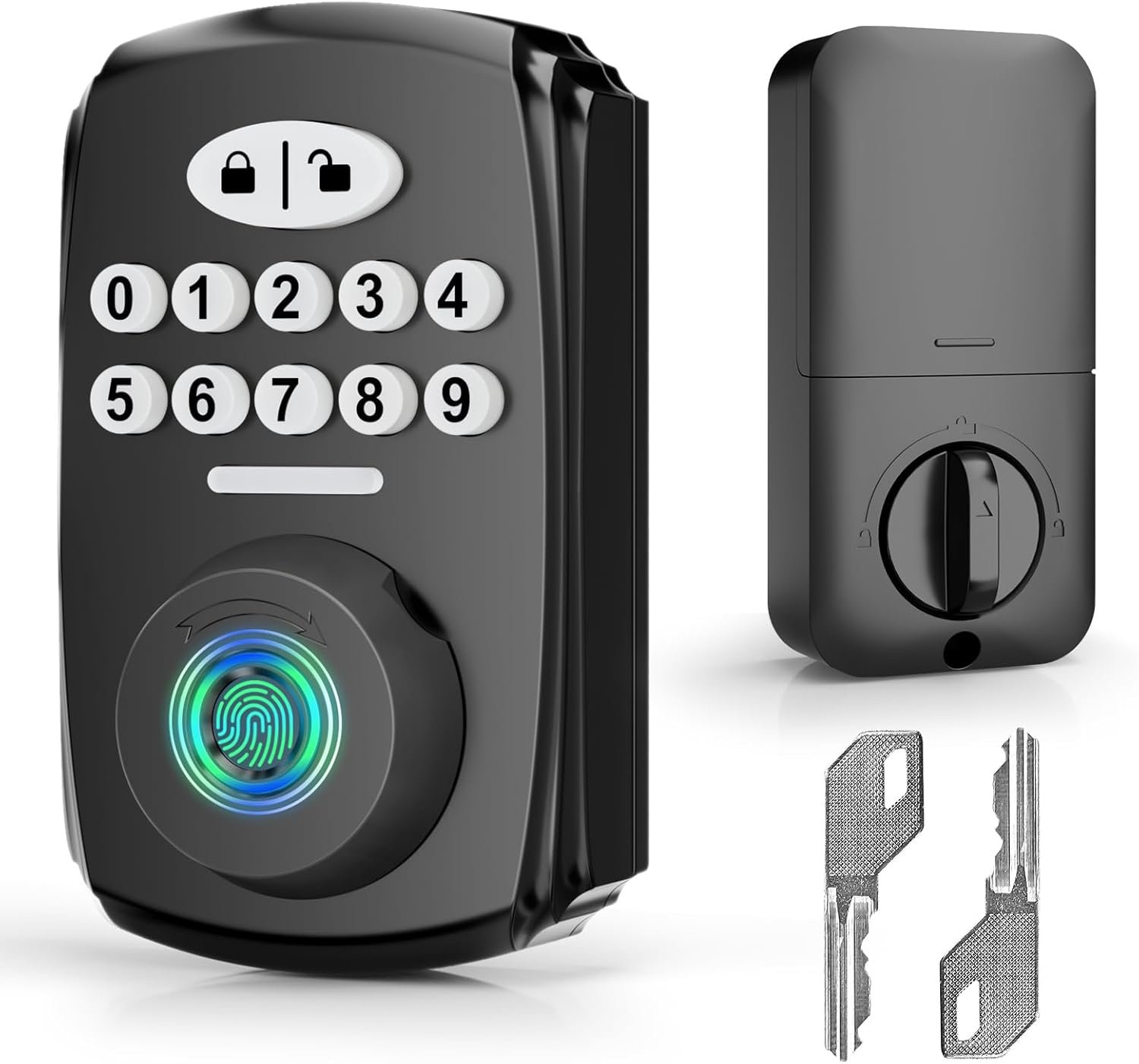 Fingerprint Door Lock – Keyless Entry Door Lock Smart Deadbolt Lock – Electronic Digital Keypad Lock – Smart Locks for Front Door – Auto Lock – Easy Installation