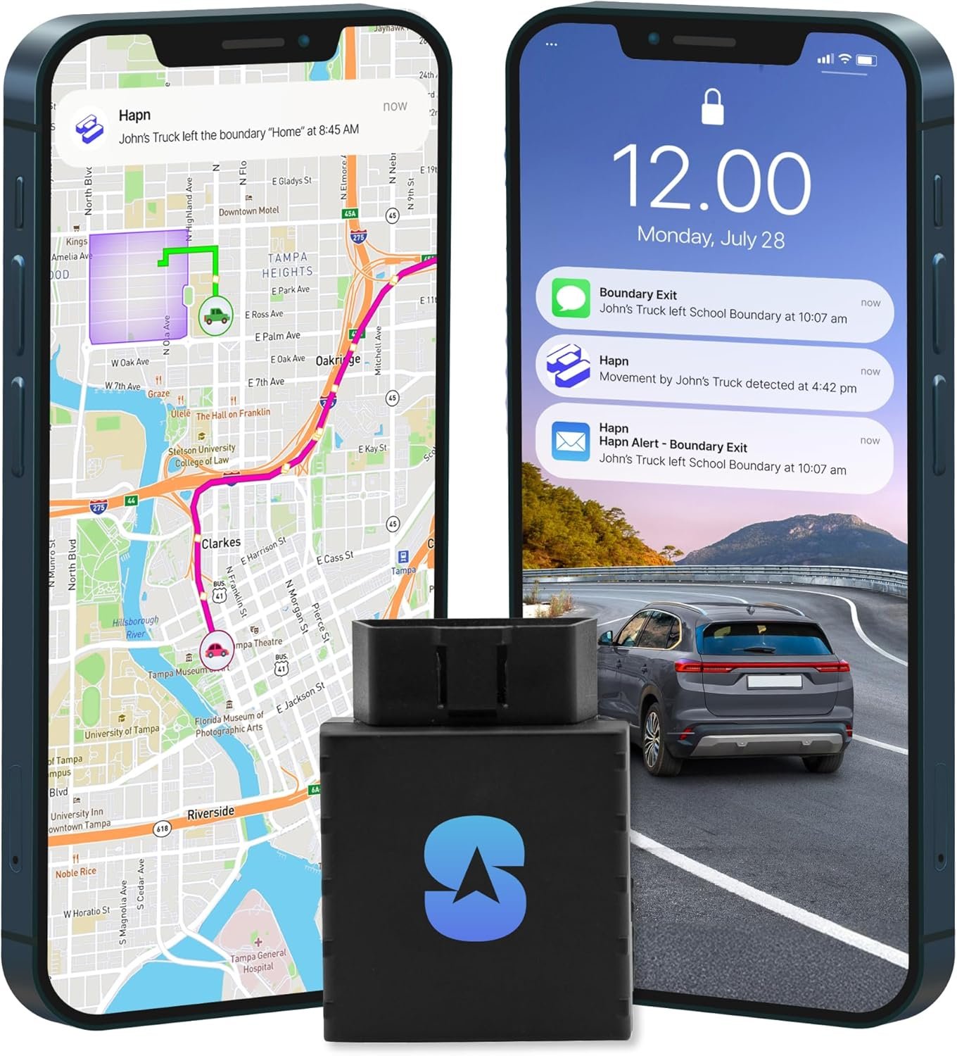 Spytec Pulse OBD GPS Tracker for Vehicles, Cars, Trucks | Anti-Theft Plug-in Car GPS Tracker | Fast 1 Second Updates, Ignition On/Off Alerts, Vehicle Movements | Fleet monitoring | Subscription needed