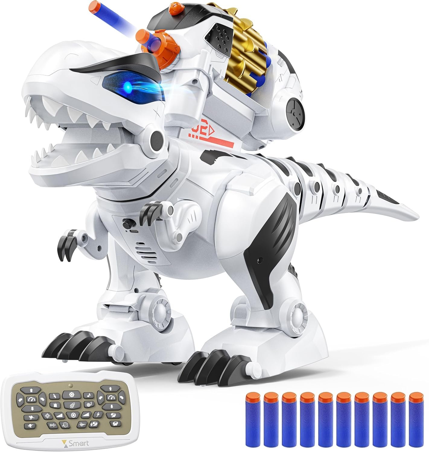 Ruko 8809 Remote Control Robot Dinosaur Toys for Kids, Large Rechargeable Toys, STEM Programmable Interactive with Sound Effects, Birthday Gifts for Boys & Girls Age 3 4 5 6 7 8