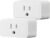 Amazon Basics Smart Plug, Works with Alexa Only, 2.4 GHz Wi-Fi, No Hub Required, 2 Pack, White