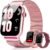Smart Watches for Women, 1.83″ HD Fitness Tracker (Answer/Make Calls), 120+ Sport Modes with Heart Rate/Sleep Monitor, IP68 Waterproof, Fitness Watch for iOS Android, Pink