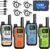 Walkie Talkies Long Range for Adults,Rechargeable Walkie Talkie 22 FRS NOAA Family Walky Talky 2 Way Radio with Earpiece Dual PTT 1500mAh Battery VOX Type-C Charging for Camping Hiking Cruise,4Pack