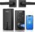 Philips WiFi Keypad Door Lock with Handle, Built-in WiFi, APP/Voice/Fingerprint/Passcode/Key Unlock, Smart Lock for Front Door, Complete Front Door Lock Set, Keyless Entry, Digital Deadbolt, Auto-Lock